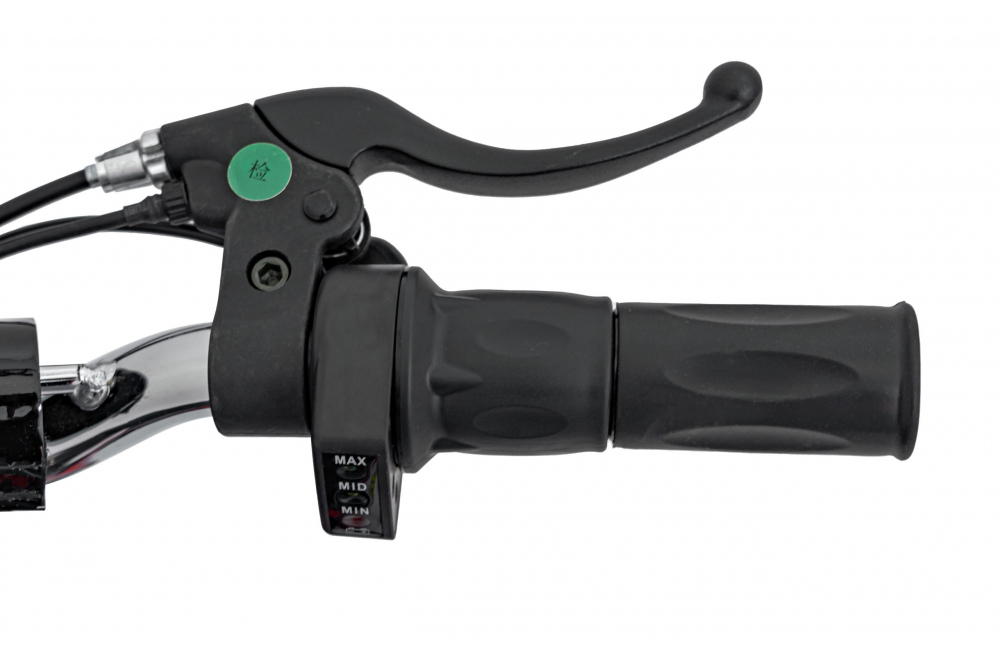 Motocicleta electrica pentru copii Renegade 50R Red, motor puternic de 500W, viteza maxima 24 kmh, baterie reincarcabila 36V9Ah, suspensie, transmisia pe lant, anvelope gonflabile - 5