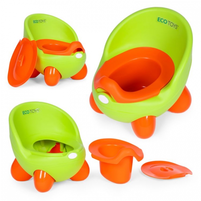 Olita pentru copii, insertie detasabila, picioare antiderapante Ecotoys PP112 Verde