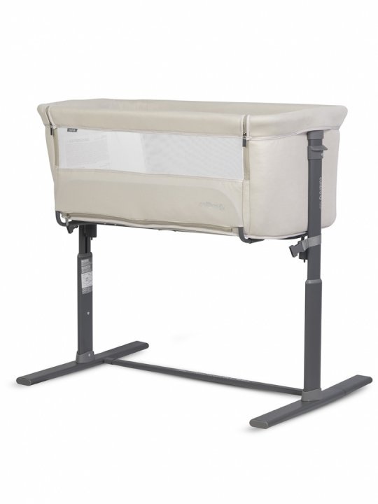 Patut Co-Sleeper 2 in 1 pentru copii Colibro Nap Bassinet, cu saltea inclusa, inaltime reglabila pe 9 nivele si unghi de inclinare de 30 de grade, dimensiuni 90 x 58 cm, Taupe