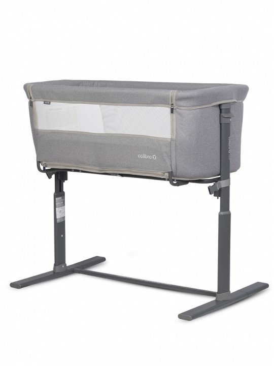 Patut Co-Sleeper 2 in 1 pentru copii Colibro Nap Bassinet, cu saltea inclusa, inaltime reglabila pe 9 nivele si unghi de inclinare de 30 de grade, dimensiuni 90 x 58 cm, Dove