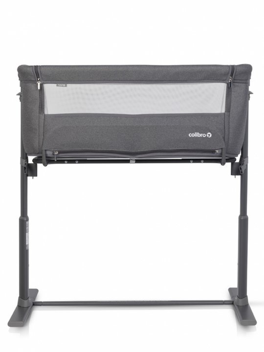 Patut Co-Sleeper 2 in 1 pentru copii Colibro Nap Bassinet, cu saltea inclusa, inaltime reglabila pe 9 nivele si unghi de inclinare de 30 de grade, dimensiuni 90 x 58 cm, Onyx - 1
