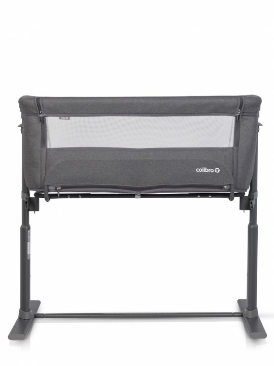 Patut Co-Sleeper 2 in 1 pentru copii Colibro Nap Bassinet, cu saltea inclusa, inaltime reglabila pe 9 nivele si unghi de inclinare de 30 de grade, dimensiuni 90 x 58 cm, Onyx - 2