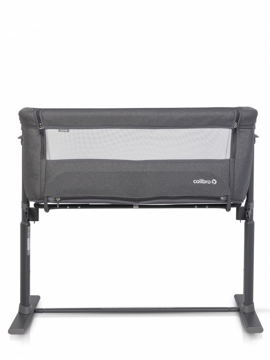 Patut Co-Sleeper 2 in 1 pentru copii Colibro Nap Bassinet, cu saltea inclusa, inaltime reglabila pe 9 nivele si unghi de inclinare de 30 de grade, dimensiuni 90 x 58 cm, Onyx - 3