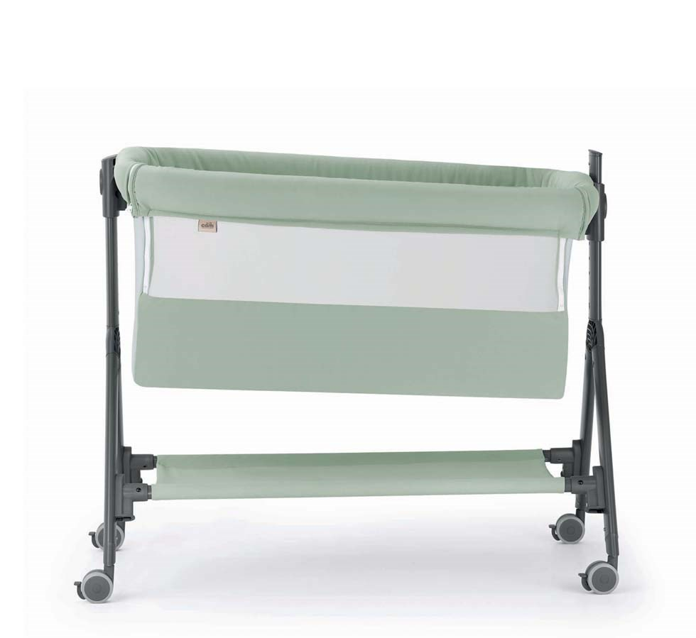 Patut Sempreconte Air Beige, co-sleeper 2 in 1 cu laterala culisanta, setare unghiulara, roti, geanta voiaj, reglabil in 8 pozitii pe inaltime - 1