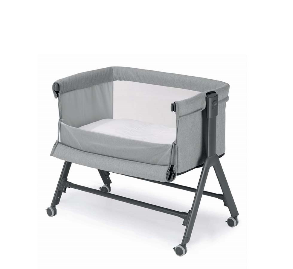 Patut Sempreconte Joy Bej, co-sleeper si tarc 2 in 1 cu laterala culisanta, setare unghiulara, roti, geanta voiaj, reglabil in 8 pozitii pe inaltime, 0-15 kg - 1