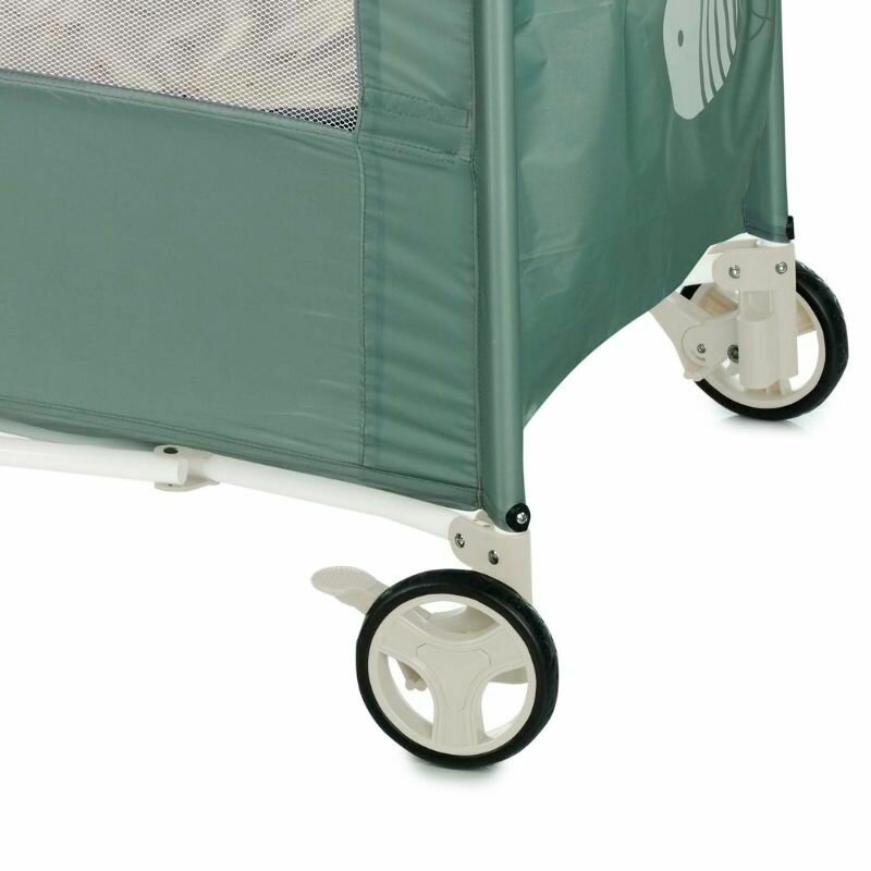 Patut pliabil Jane Duo Level Botanic cu roti, arcada cu jucarii, geanta de transport, doua nivele - 2