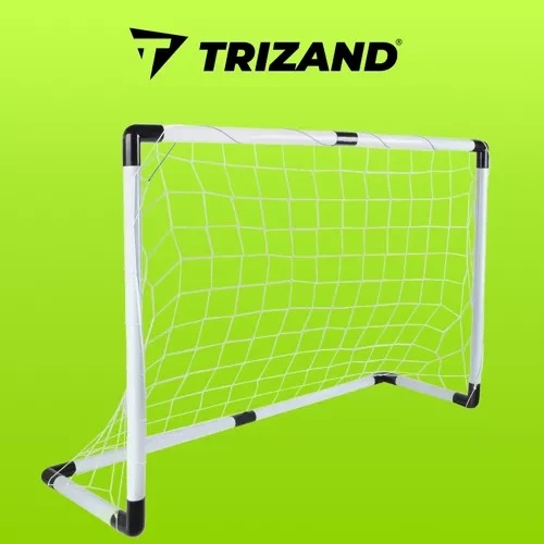 Poarta fotbal pentru copii, Trizand, pliabila, usor de montat, cu minge, pompa si carlige de fixare incluse, dimensiune 120 x 40 x 80 cm - 3 | YEO