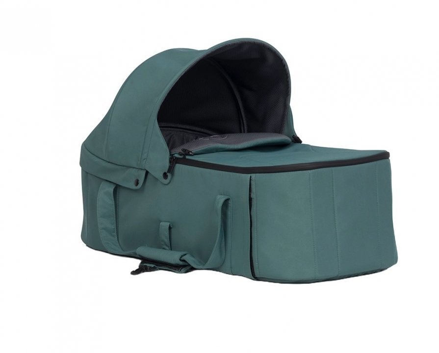 Port bebe Easy Go Echo Carrier, cu intaritura si manere pentru transport, cu husa de picioruse si capotina, dimensiune 75 x 30 x 20 cm, Sage Green - 6