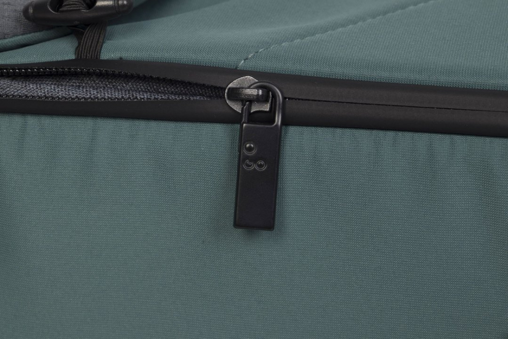 Port bebe Easy Go Echo Carrier, cu intaritura si manere pentru transport, cu husa de picioruse si capotina, dimensiune 75 x 30 x 20 cm, Sage Green - 2