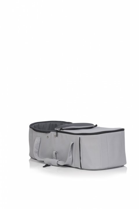 Port bebe Easy Go Echo Carrier, cu intaritura si manere pentru transport, cu husa de picioruse si capotina, dimensiune 75 x 30 x 20 cm, Cloud Gray