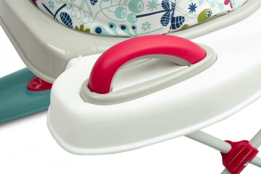 Premergator 2in1 pentru copii Toyz Surf Blossom, Roti pivotante, Model pliabil, Scaun reglabil pe inaltime, Spatar inalt, Husa detasabila, Opritoare din cauciuc,Panou cu jucarii interactive detasabil,de la 6 luni pana la 12kg - 1