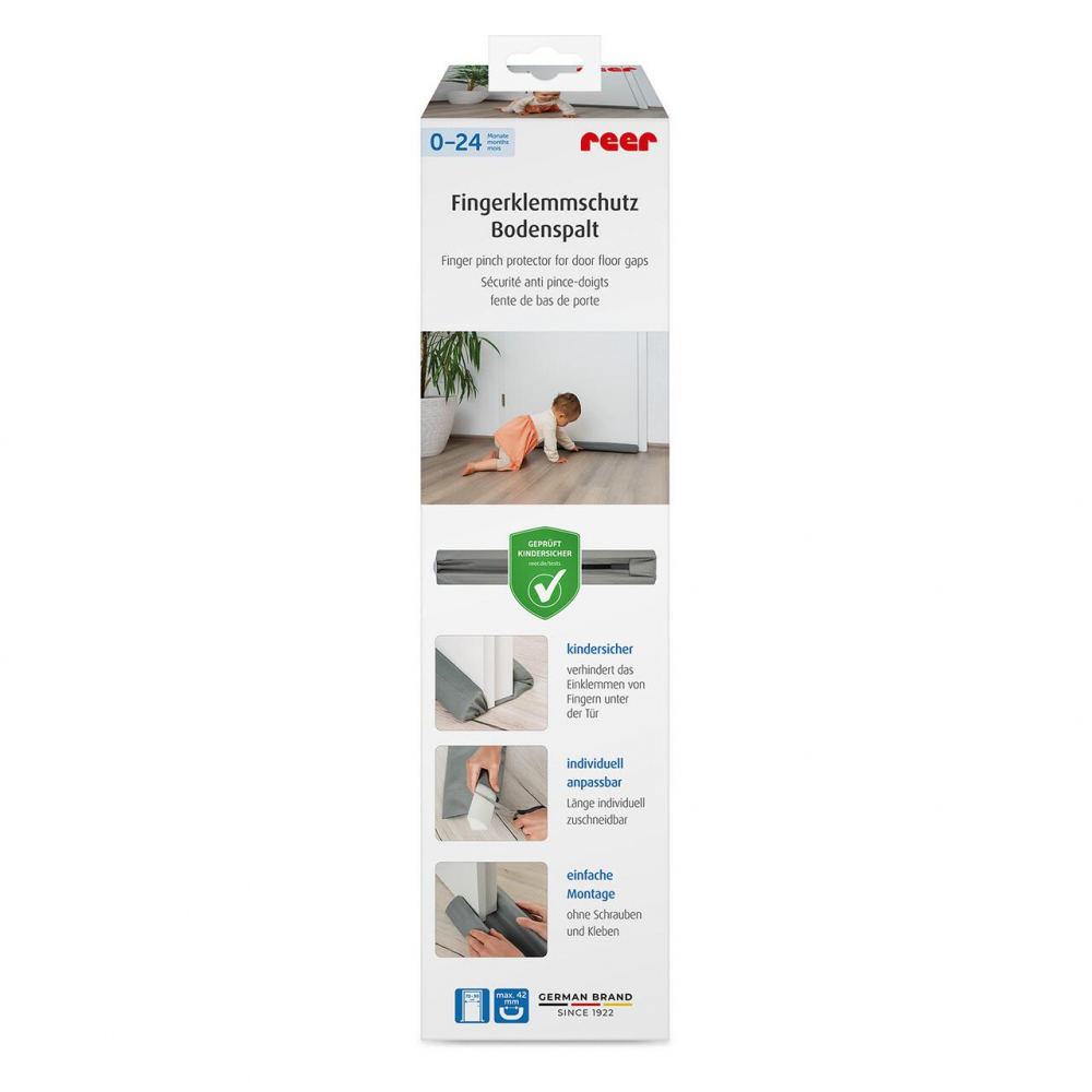 Protectie impotriva prinderii degetelor sub usa gri Reer