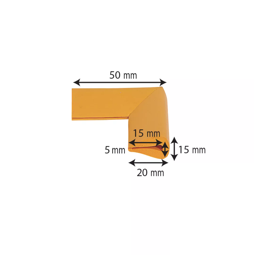 Protectie muchii Car Boy Safety din spuma negru 15x50x20x5 mm - 1 | YEO