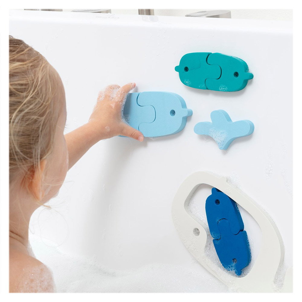 Puzzle de baie Balene si pestisori Quut Toys 11 piese - 1 | YEO