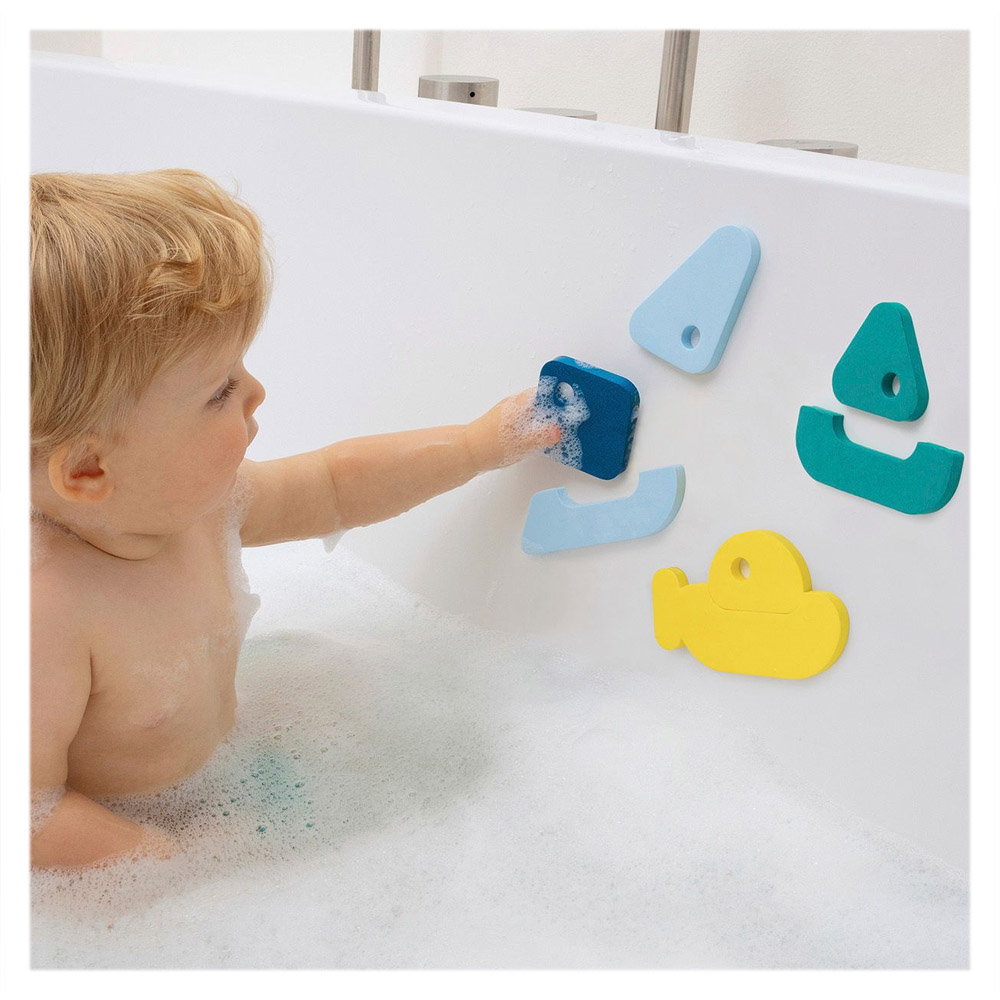 Puzzle de baie 8 piese Barcute colorate Quut Toys - 1 | YEO