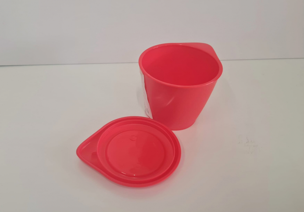 Recipient de stocare alimente pentru copii, Canpol, capacitate 140 ml, Rosu