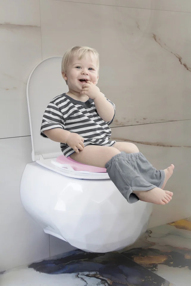 Reductor moale pentru toaleta BabyJem Lux Pink - 1 | YEO