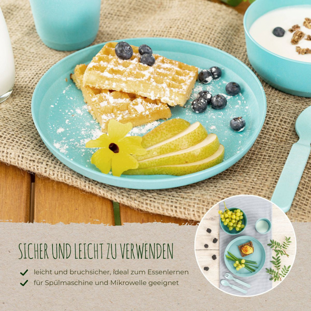Set 2 farfurii Reer Growing Plate bluegrey - 2 | YEO