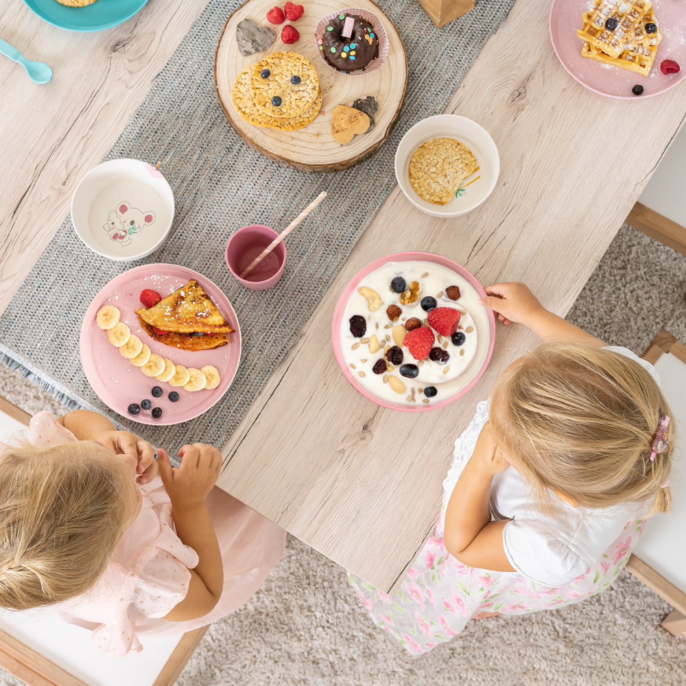 Set 2 farfurii Reer Growing Plate pink - 1 | YEO
