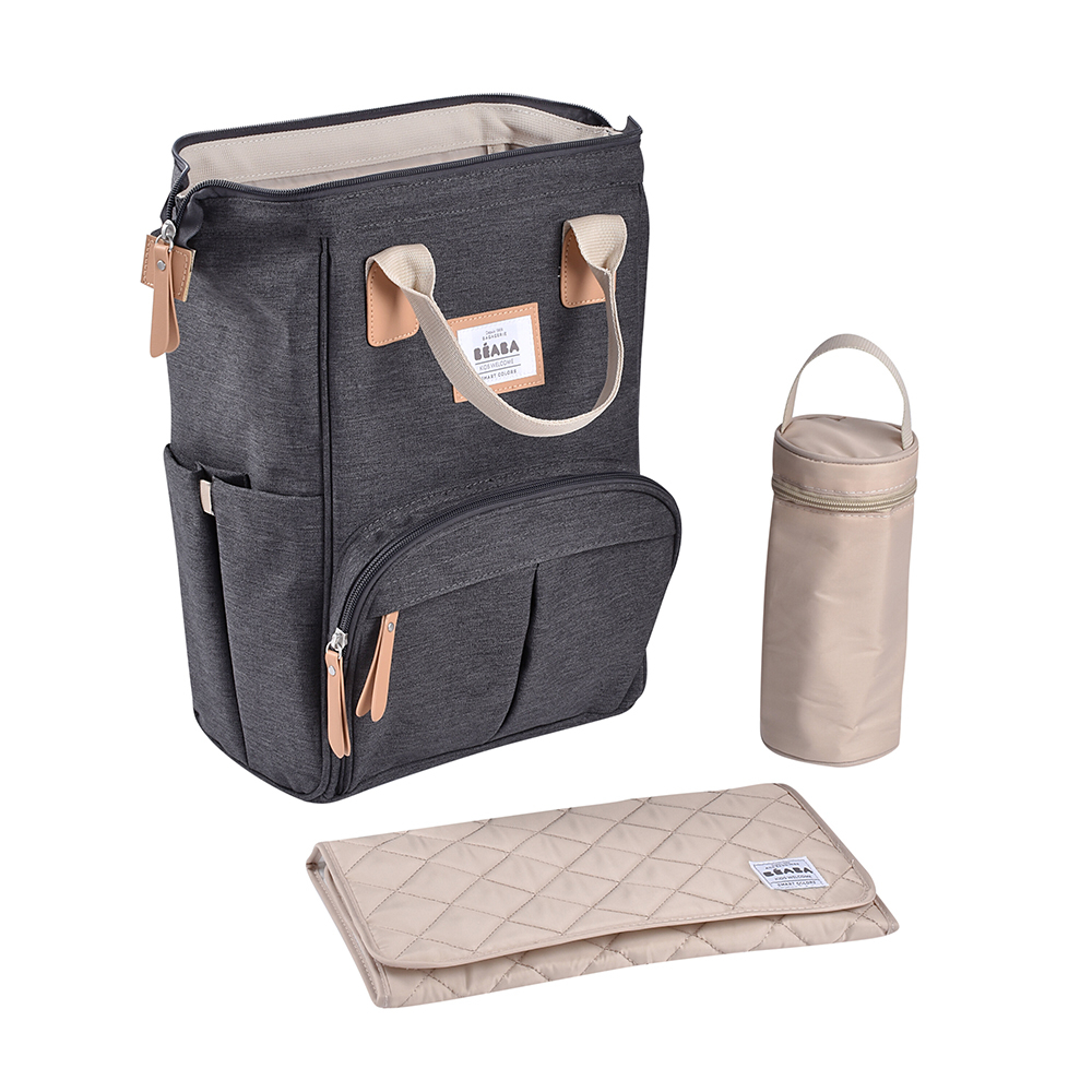Rucsac de infasat Beaba Wellington Dark Heather Grey - 1