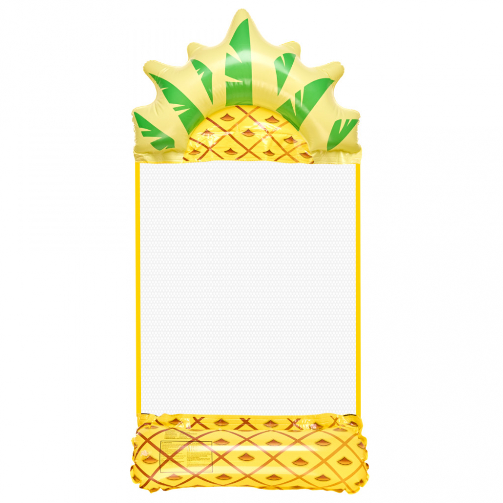 Saltea gonflabila tip hamac, pentru plaja si piscina, dimensiune 135 x 72 cm, model Ananas - 1 | YEO