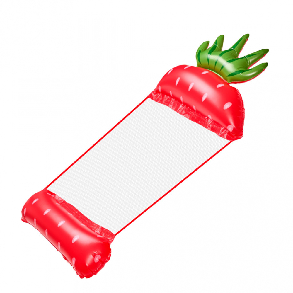 Saltea gonflabila tip hamac, pentru plaja si piscina, dimensiune 150 x 70 cm, model Capsunica - 1 | YEO