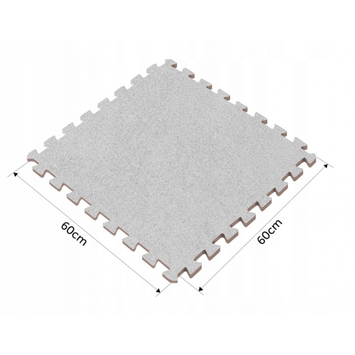 Salteluta de joaca multifunctionala tip puzzle 180 x 120 cm Massido 650100 Gri - 7