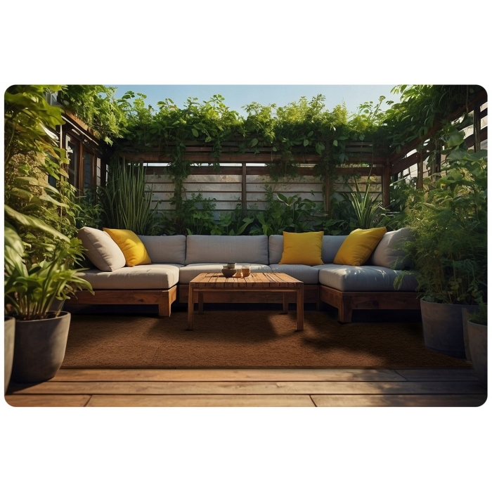 Salteluta de joaca multifunctionala tip puzzle 180 x 120 cm Massido 650102 Maro - 3