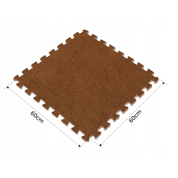 Salteluta de joaca multifunctionala tip puzzle 180 x 120 cm Massido 650102 Maro - 7