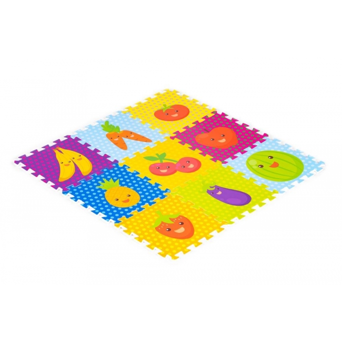 Salteluta de joaca pentru copii 86 x 86 x 1 cm IPlay 0393 Fructe si legume - 1 | YEO