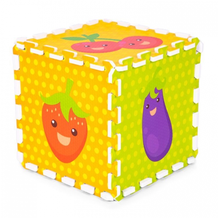 Salteluta de joaca pentru copii 86 x 86 x 1 cm IPlay 0393 Fructe si legume - 2 | YEO