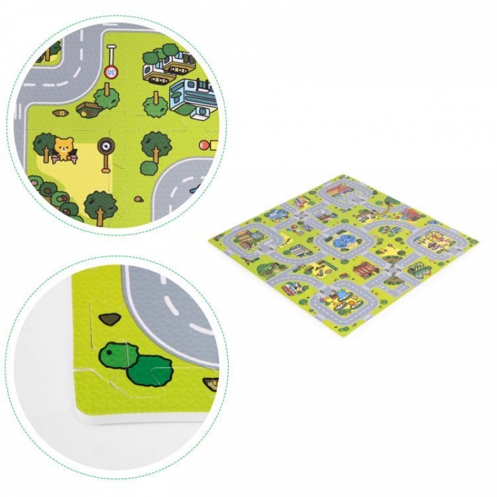 Salteluta de joaca pentru copii 90.5 x 90.5 x 1 cm Orasel - 3