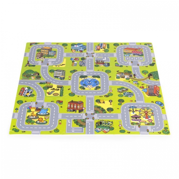 Salteluta de joaca pentru copii 90.5 x 90.5 x 1 cm Orasel - 4