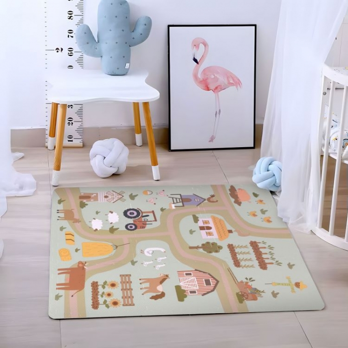 Salteluta de joaca pentru copii 90.5 x 90.5 x 1 cm Ferma