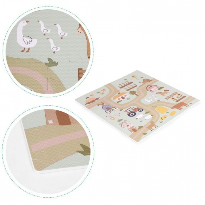 Salteluta de joaca pentru copii 90.5 x 90.5 x 1 cm Ferma - 3