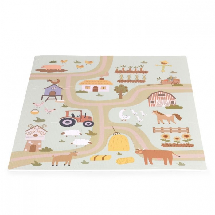 Salteluta de joaca pentru copii 90.5 x 90.5 x 1 cm Ferma - 4