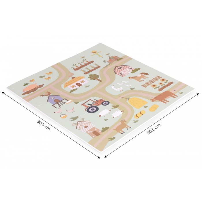 Salteluta de joaca pentru copii 90.5 x 90.5 x 1 cm Ferma - 6
