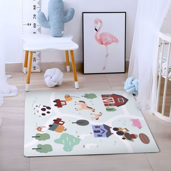 Salteluta de joaca pentru copii 90.5 x 90.5 x 1 cm Ferma