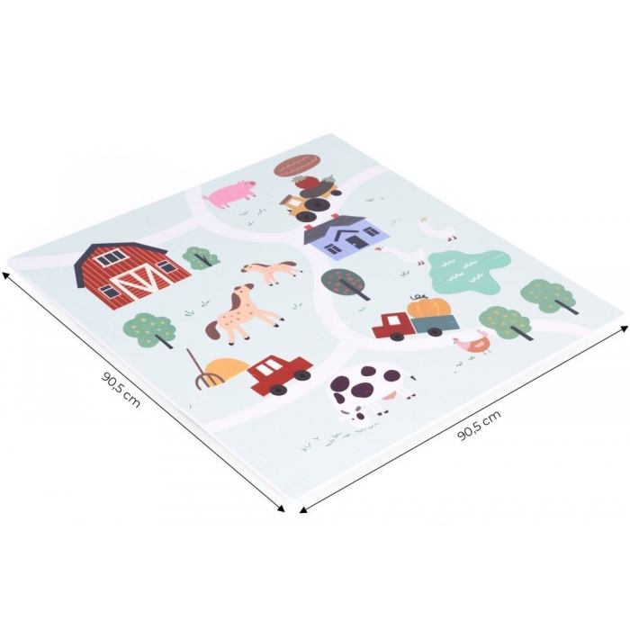 Salteluta de joaca pentru copii 90.5 x 90.5 x 1 cm Ferma - 6