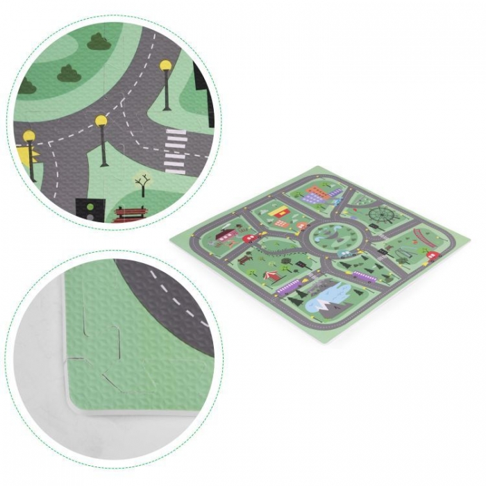 Salteluta de joaca pentru copii 90.5 x 90.5 x 1 cm Orasel - 3
