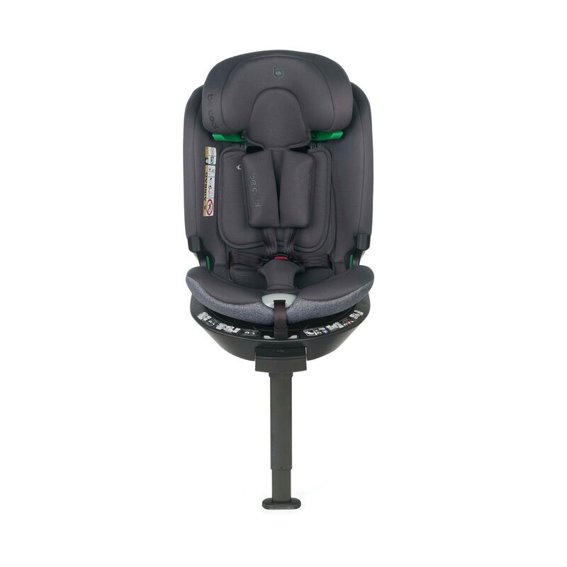 Scaun auto Be Cool Wagon Be Antracita I-Size, Rotire 360 grade, 40-150 cm, 0-36 kg, Isofix si picior stabilizator, protectie laterala de siguranta, Conform cu standardul ECE R129