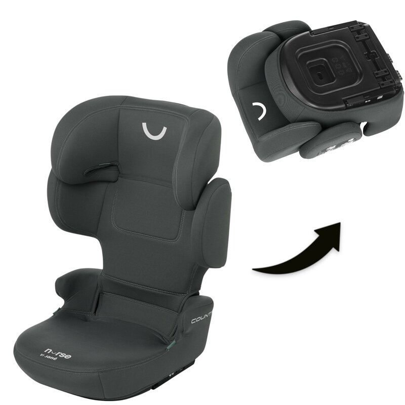 Scaun auto Nurse Country Storm I-Size cu sistem isofix, Pliabil, 100-150 cm, 4-12 ani, Conform standardului ECE R129