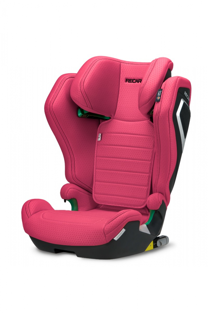 Scaun Auto cu Isofix Axion 1 Wow Pink I-size testat ADAC, cu husa detasabila, sistem SPS, spatar reglabil