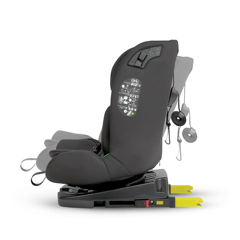 Scaun auto iSize 40-150 cm Coccolle Nobi Diamond Black cu Isofix, pozitie somn, Tetiera reglabila, Rotativ, Insert nou nascut - 2 | YEO