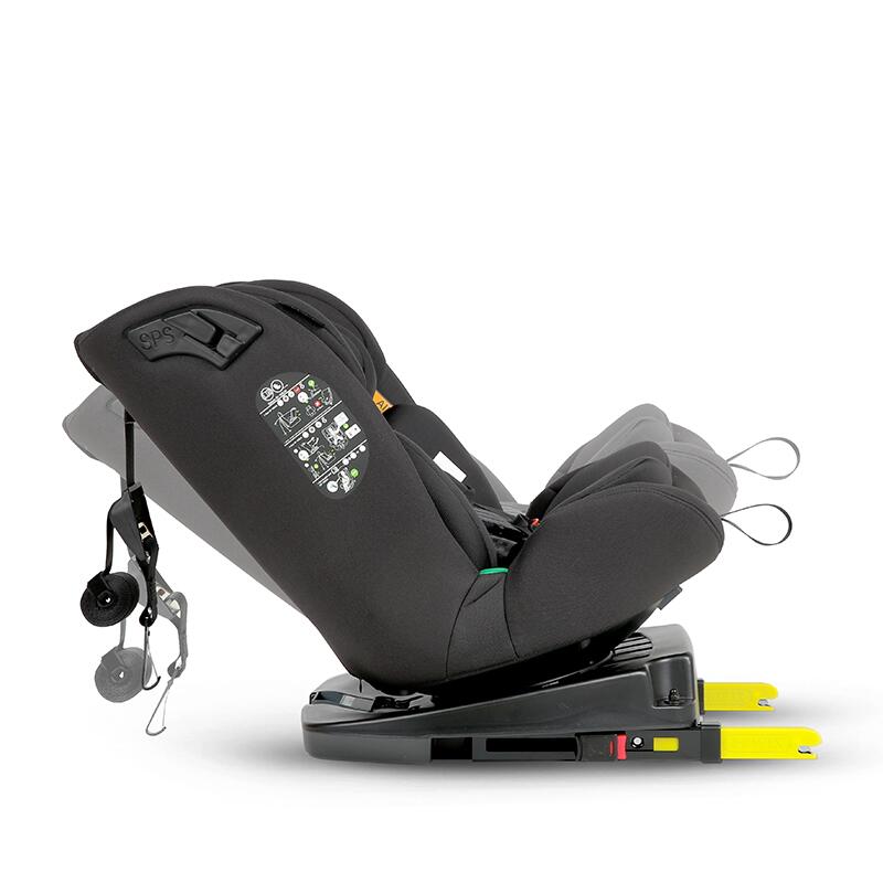 Scaun auto iSize 40-150 cm Coccolle Nobi Diamond Black cu Isofix, pozitie somn, Tetiera reglabila, Rotativ, Insert nou nascut - 7