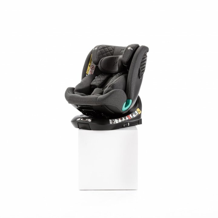 Scaun auto pentru copii cu isofix 4 in 1, Adamex Trip, omologat R129 i-Size, rotativ, cu picior de fixare, 12 niveluri de ajustare a suportului pentru cap, 40-150 cm sau 0-12 ani, Gri - 2