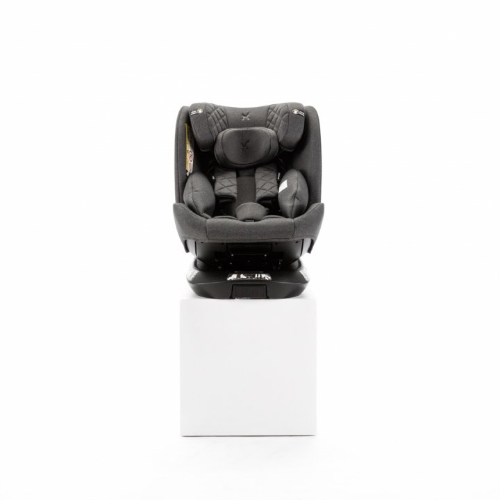 Scaun auto pentru copii cu isofix 4 in 1, Adamex Trip, omologat R129 i-Size, rotativ, cu picior de fixare, 12 niveluri de ajustare a suportului pentru cap, 40-150 cm sau 0-12 ani, Gri - 3