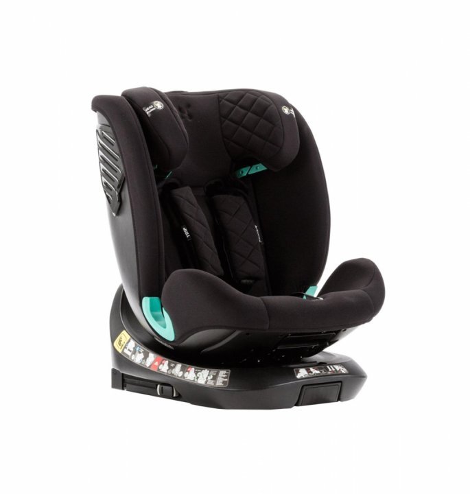 Scaun auto pentru copii cu isofix 4 in 1, Adamex Trip, omologat R129 i-Size, rotativ, cu picior de fixare, 12 niveluri de ajustare a suportului pentru cap, 40-150 cm sau 0-12 ani, Negru - 2
