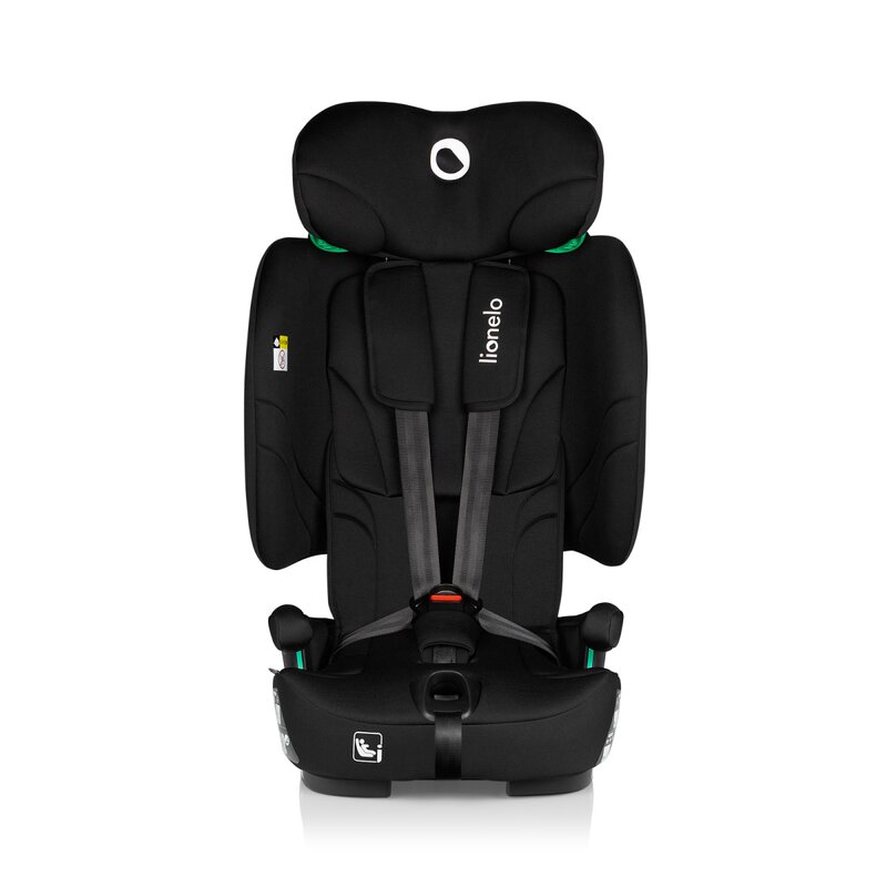 Scaun auto Lionelo Nelly Negru, pliabil, i-Size, 76-150 cm, tetiera reglabila in 15 pozitii, spatar reglabil in 4 pozitii, sisteme Isofix si Top Tether, conform cu ECE R129 - 1