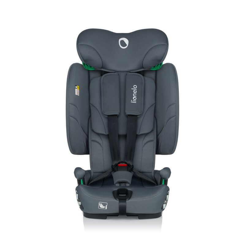 Scaun auto Lionelo Nelly Gri, pliabil, i-Size, 76-150 cm, tetiera reglabila in 15 pozitii, spatar reglabil in 4 pozitii, sisteme Isofix si Top Tether, conform cu ECE R129 - 1